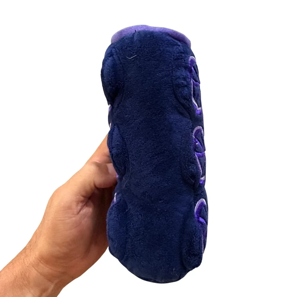 Blue Plush Train Engine Toy with Orange Dog Conductor Conductor Stuffed Animal